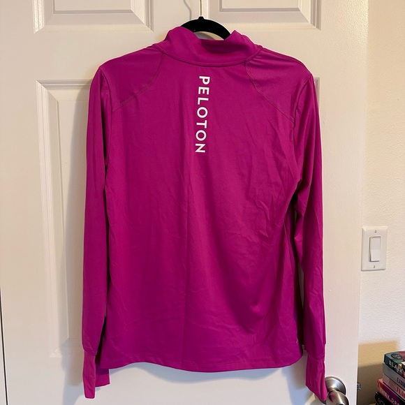 Peloton pink warmup zip pullover - Picture 2 of 3